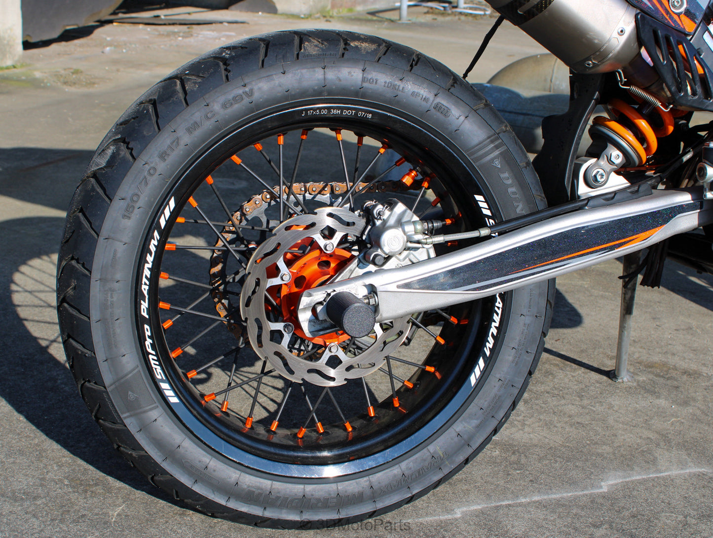 Axle sliders set KTM EXC 2003 t/m 2015